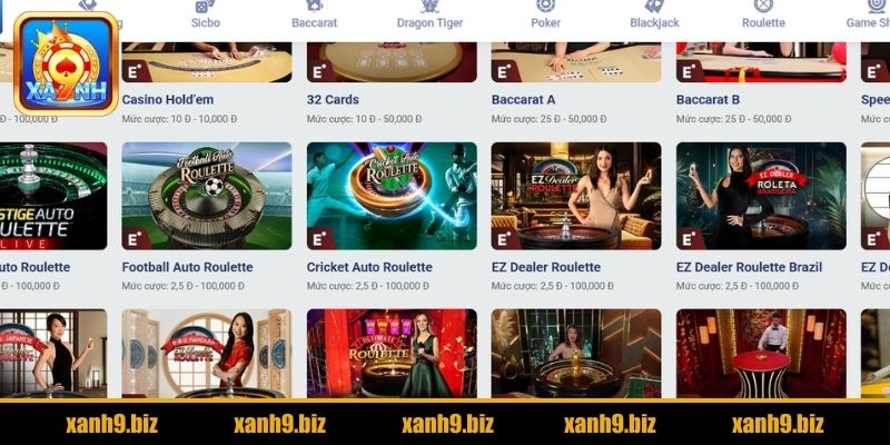 TP Casino trực tuyến XANH9