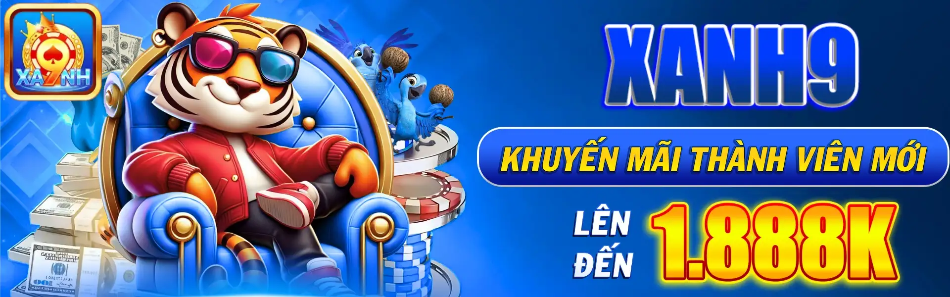 Nhà cái Xanh9 khuyến mãi thành viên mới 1888K
